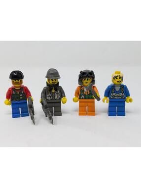 Lego Minifigure Rock Raider 4x Miner Minifigure Lot-Vintage